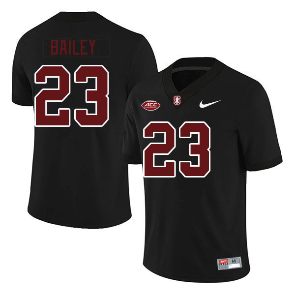 Men #23 David Bailey Stanford Cardinal 2024 ACC Conference College Football Jerseys Stitched-Black